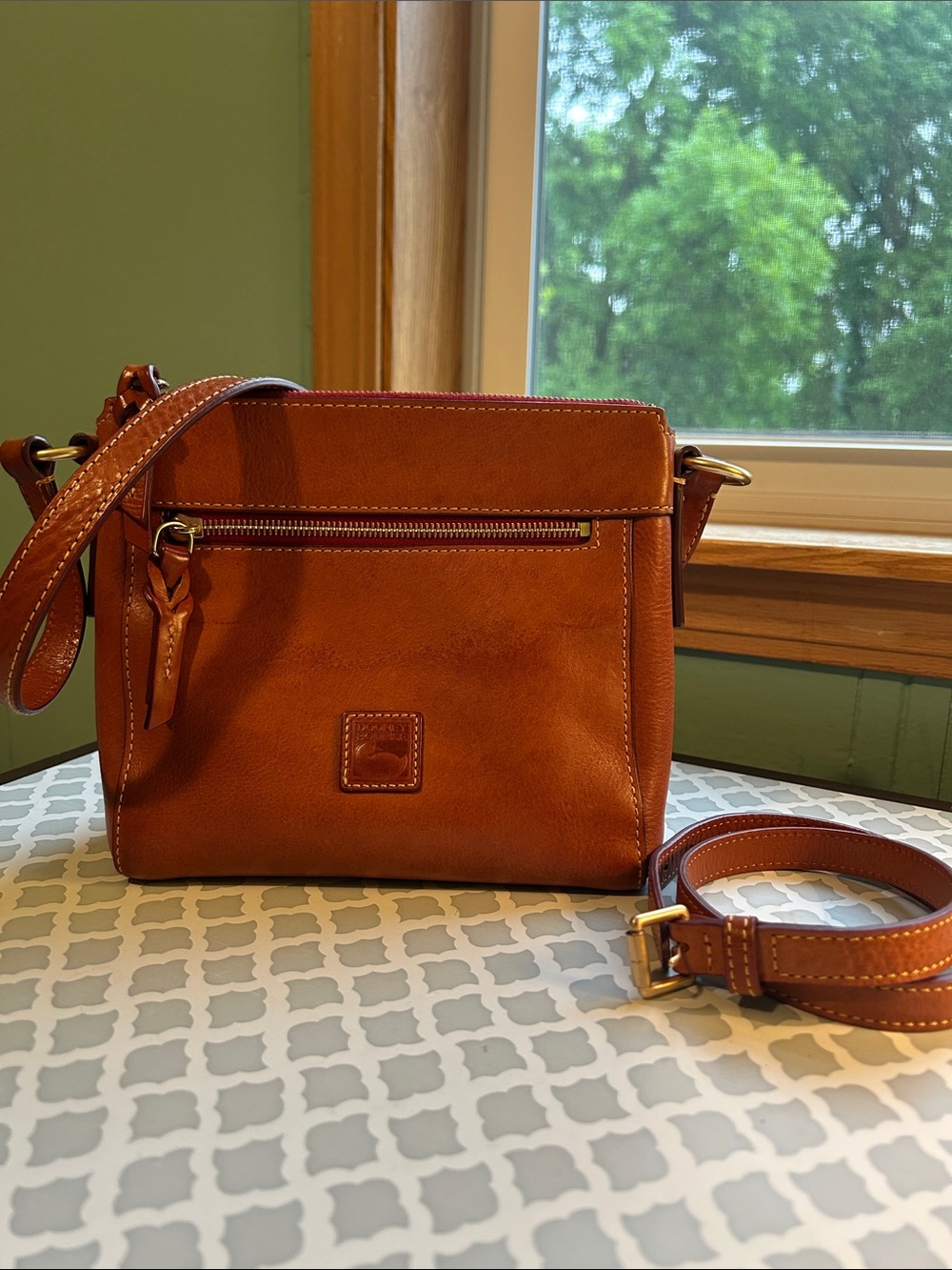 Dooney & Bourke Allison in Natural Florentine leather